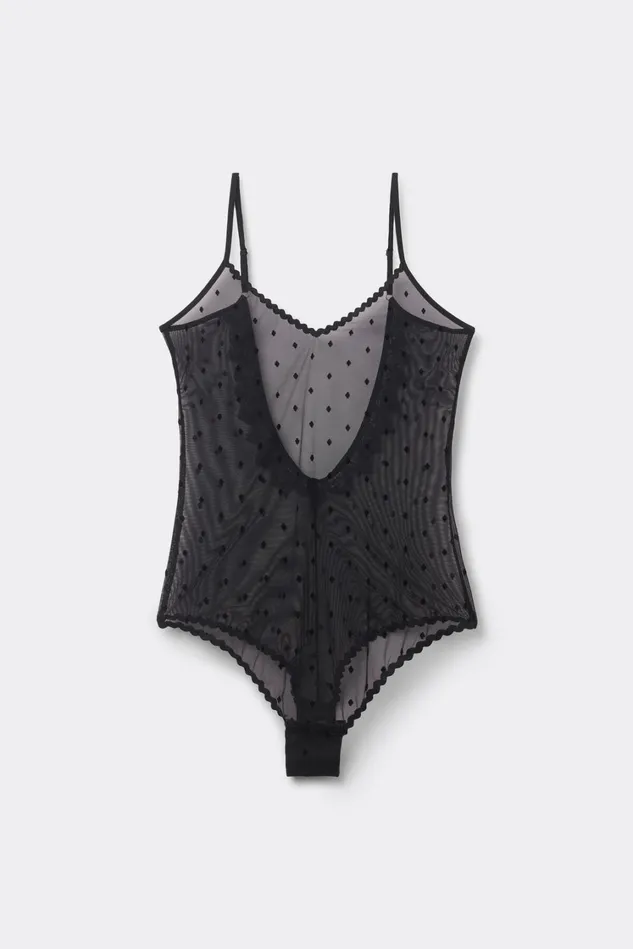 Intimissimi Lingerie Bodysuits Women Winter Of Love Tulle Bodysuit Black 019 8211 Black