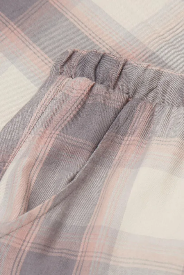 Intimissimi Long Pajamas Women Luxury Comfort Cloth Pants Grey 779j 8211 Tartan Grey
