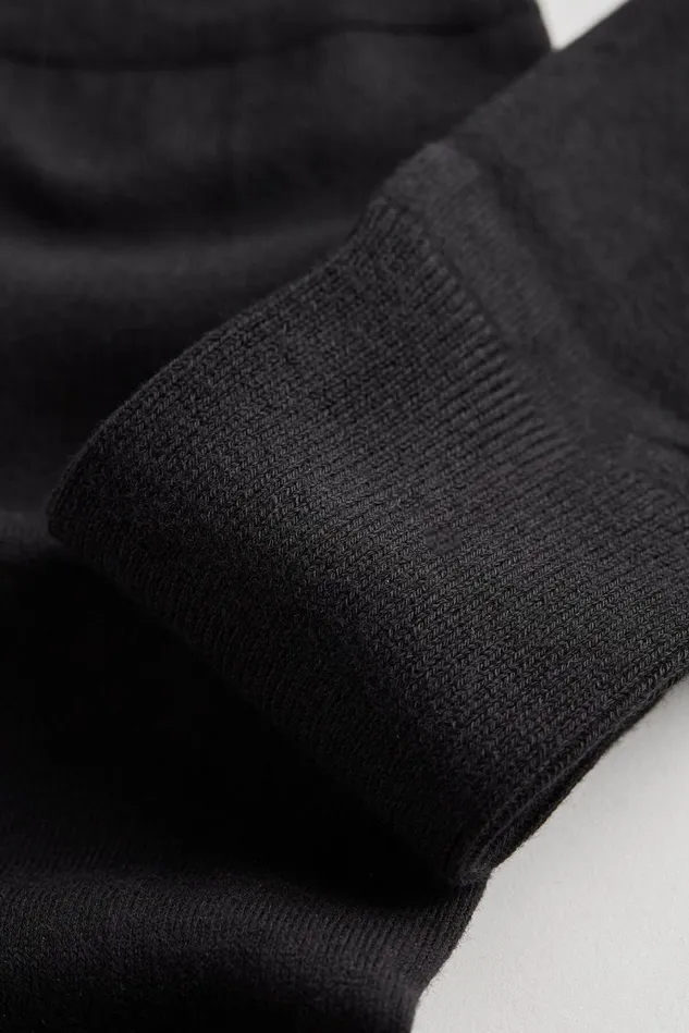Intimissimi Long Socks Men Tall Warm Cotton Socks Black 019 8211 Black