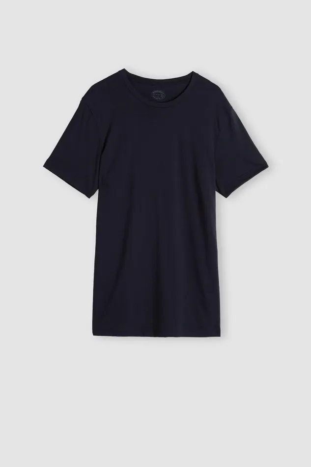 Intimissimi Pajama Separates Men Superior Cotton TShirt 800 8211 Blu Notte