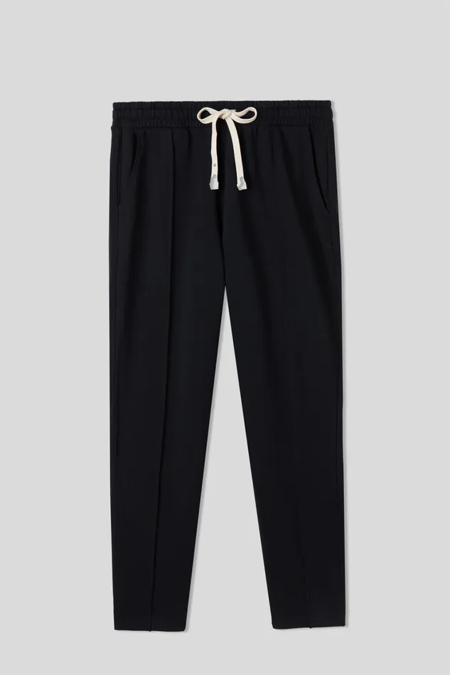 Intimissimi Pants Men Full Length Cotton Sweatpants With Rib Black 019 8211 Black