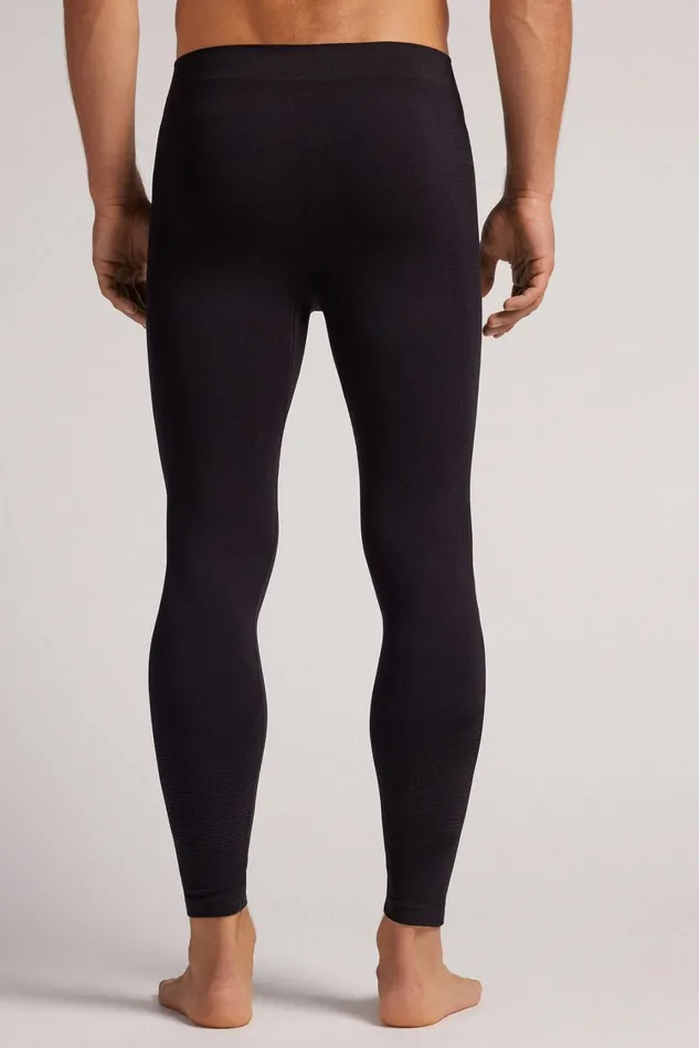 Intimissimi Pants Men Technical Sport Leggings Black 019 8211 Black