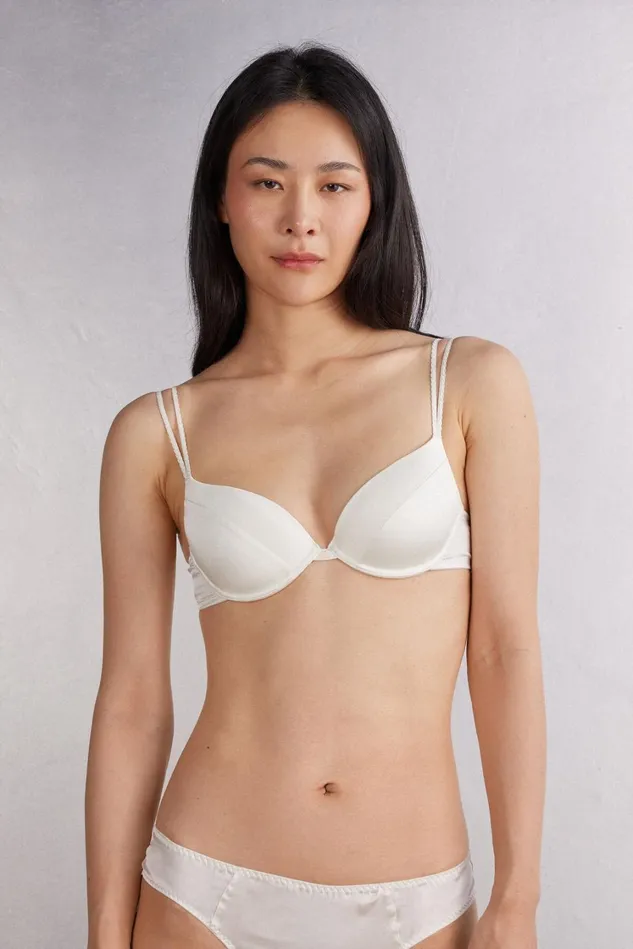 Intimissimi PushUp Super PushUp Women Bellissima Silk PushUp Bra Ivory 2127 8211 Talc White