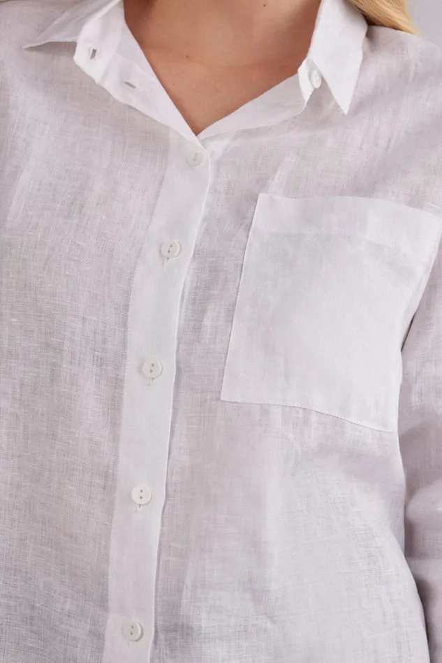 Intimissimi Shirts Women Linen Cloth Shirt White 001 8211 White