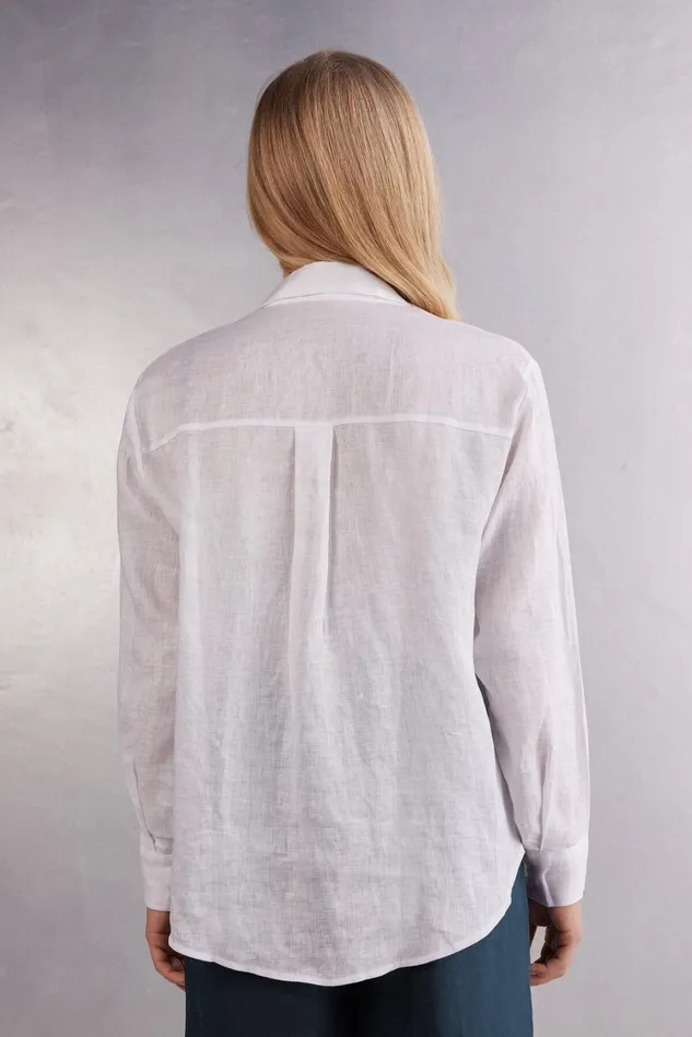 Intimissimi Shirts Women Linen Cloth Shirt White 001 8211 White