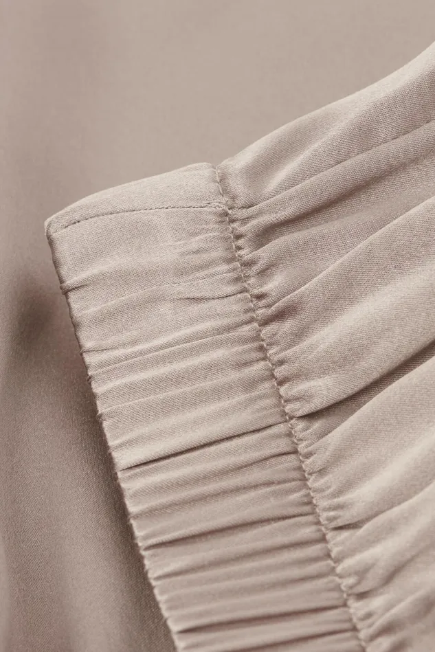 Intimissimi Short Pajamas Women Silk Shorts With Contrast Trim Natural 651i 8211 Powder Beige
