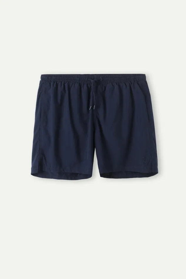 Intimissimi Swim Trunks Men Plain Swim Trunks Blue 1467 8211 Intense Blue