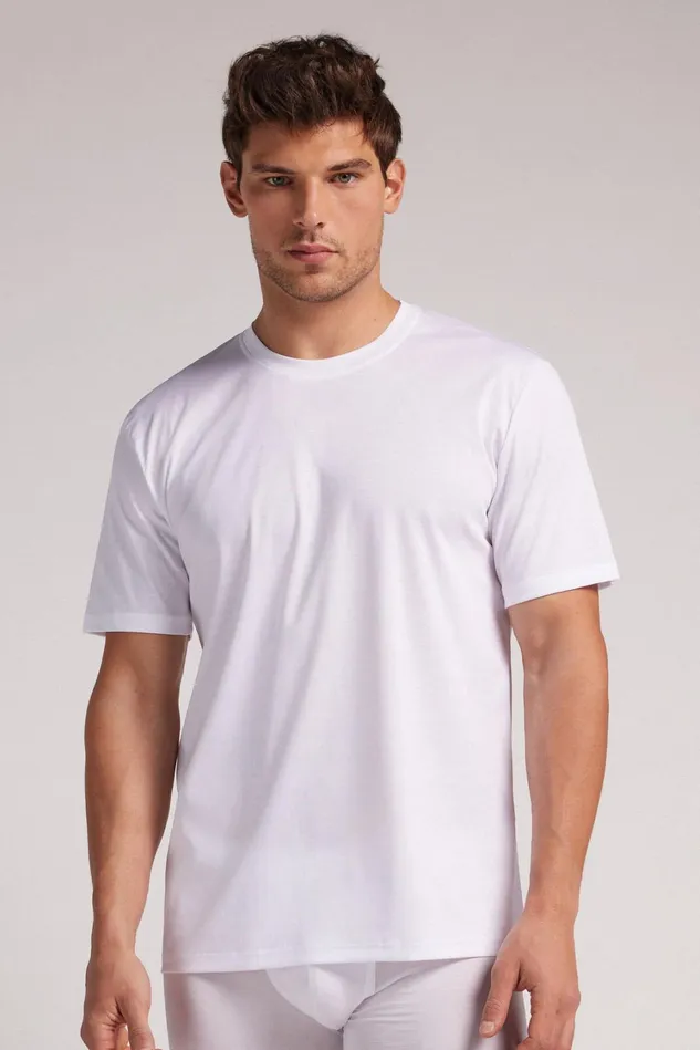 Intimissimi TShirts Polos Men Premium Cotton TShirt 001 8211 White