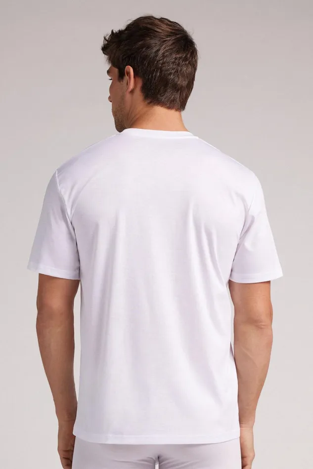 Intimissimi TShirts Polos Men Premium Cotton TShirt 001 8211 White