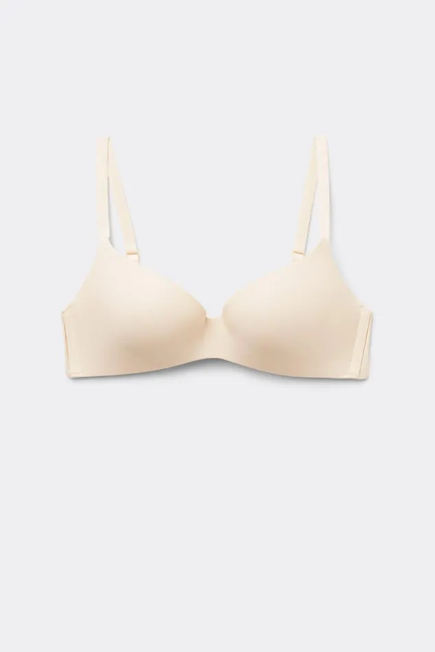 Intimissimi Triangle Women Adele Wireless Boost Triangle Bra In Ultralight Microfiber Natural 2280 8211 Avorio Crema