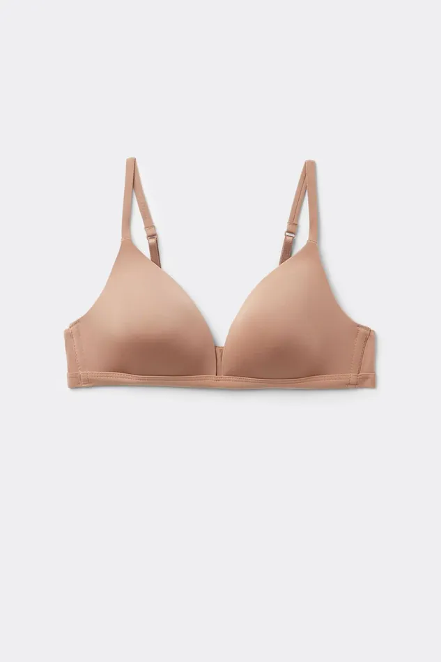 Intimissimi Triangle Women Tiziana Triangle Bra In Ultralight Microfiber Natural 417i 8211 Marrone Cappuccino