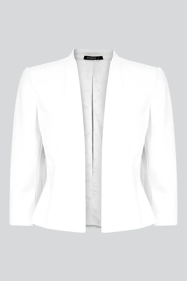 Ivory 34 Sleeve Rochette Jacket Women Roman Occasionwear