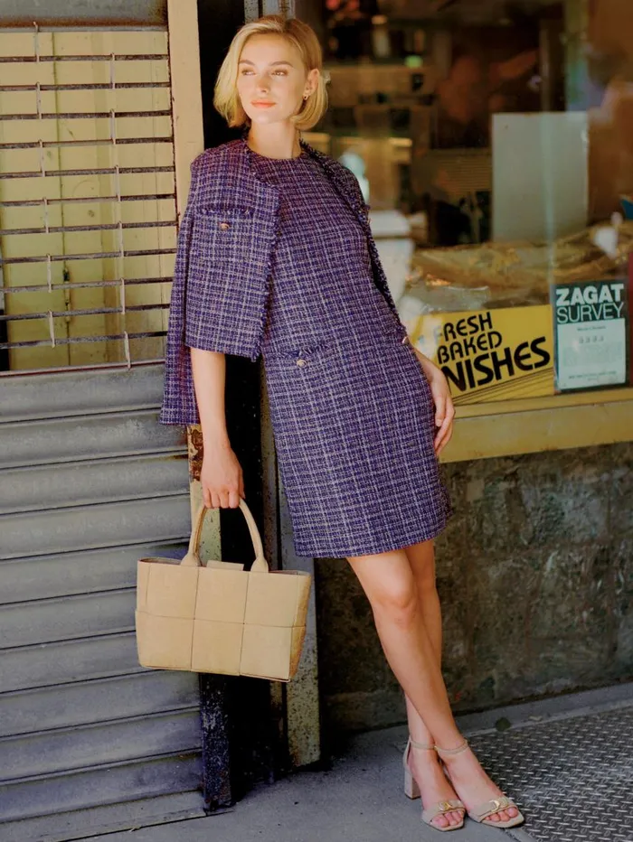 JMcLaughlin Bridget Tweed Dress Blackmulti Women Dresses JMcLaughlin Bridget Tweed Dress Blackmulti Women Dresses