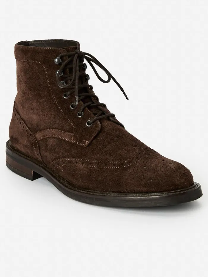 JMcLaughlin Harris Wingtip Country Boots Dark Brown Men Boots JMcLaughlin Harris Wingtip Country Boots Dark Brown Men Boots