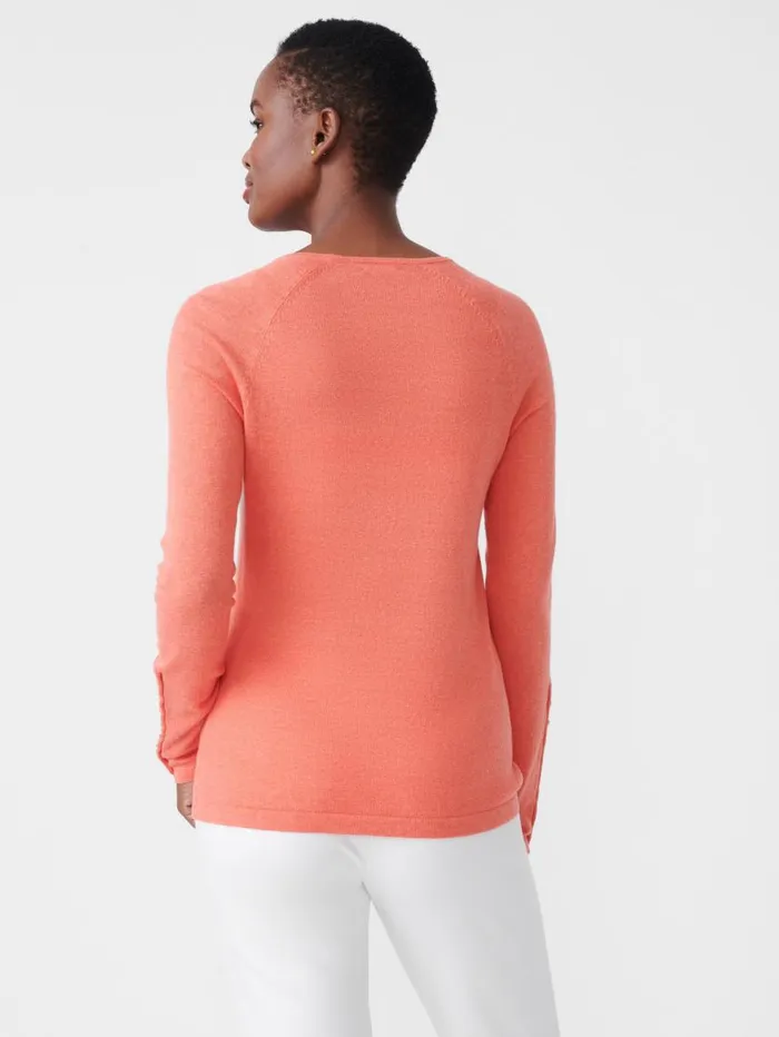 JMcLaughlin Jamey Sweater Papaya Women Sweaters JMcLaughlin Jamey Sweater Papaya Women Sweaters
