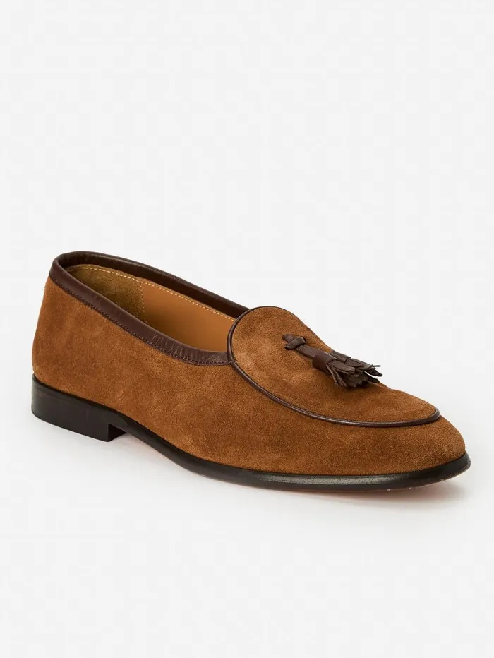 JMcLaughlin Oskar Suede Loafers Cognac Men Loafers