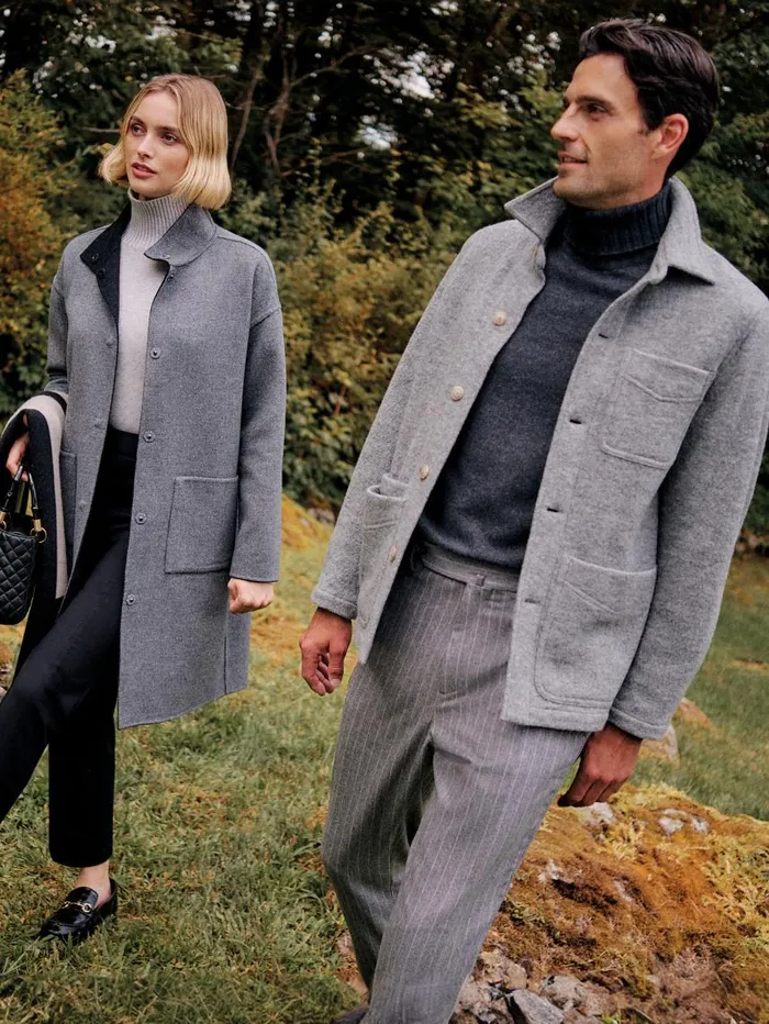 JMcLaughlin Oxford Pants In Pinstripe Graywhite Men Pants JMcLaughlin Oxford Pants In Pinstripe Graywhite Men Pants