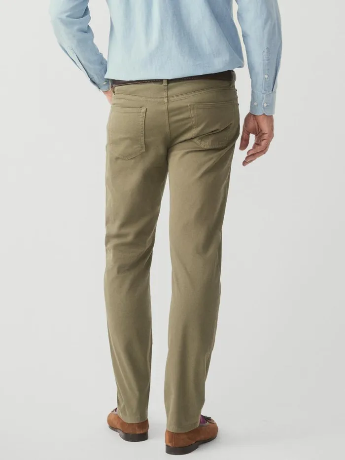 JMcLaughlin Parker 5Pocket Straight Pants Olive Men Pants JMcLaughlin Parker 5Pocket Straight Pants Olive Men Pants
