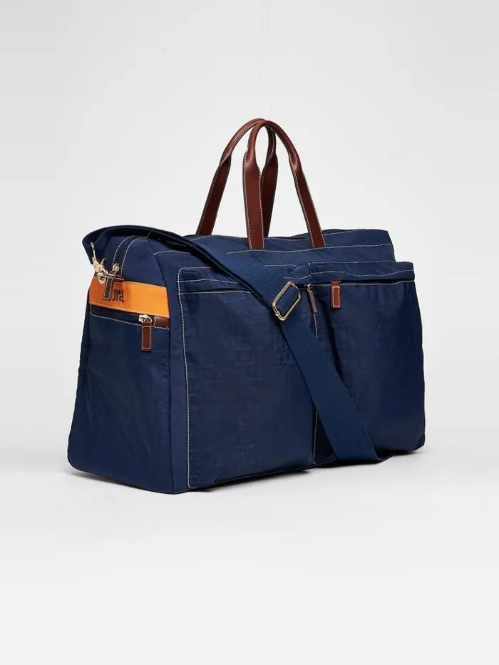 JMcLaughlin Sailcloth Weekender Bag Navy Men Luggage and Travel JMcLaughlin Sailcloth Weekender Bag Navy Men Luggage and Travel