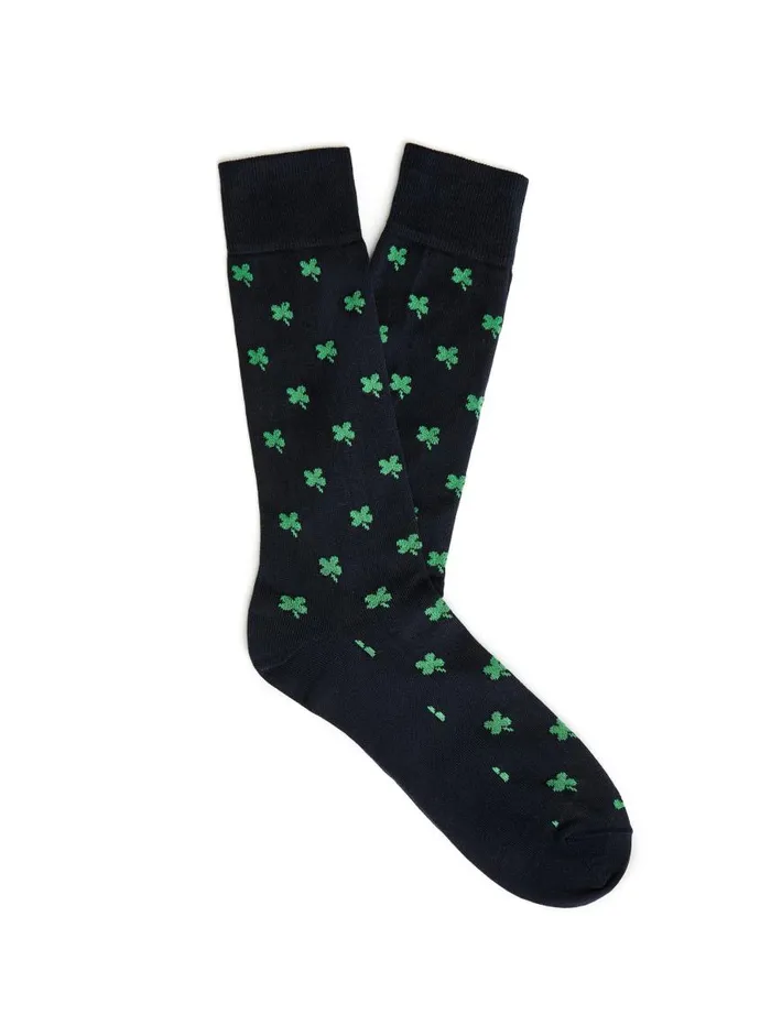 JMcLaughlin Socks In Clover Navygreen Men Socks