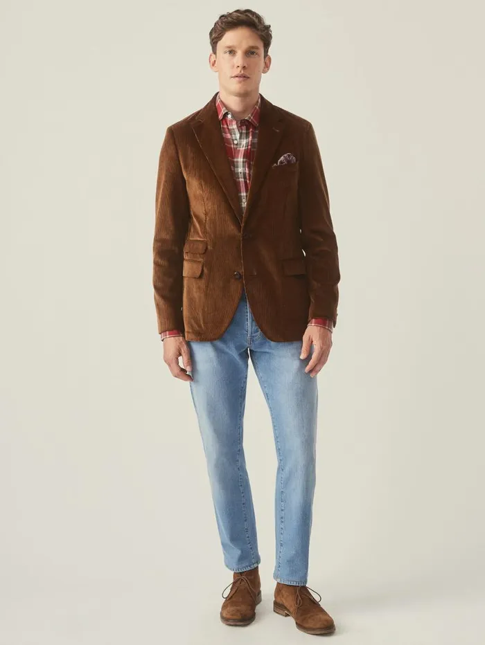 JMcLaughlin Suffolk Corduroy Sport Coat Tan Men Jackets and Outerwear JMcLaughlin Suffolk Corduroy Sport Coat Tan Men Jackets and Outerwear