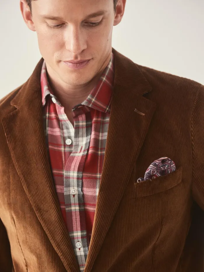 JMcLaughlin Suffolk Corduroy Sport Coat Tan Men Jackets and Outerwear JMcLaughlin Suffolk Corduroy Sport Coat Tan Men Jackets and Outerwear