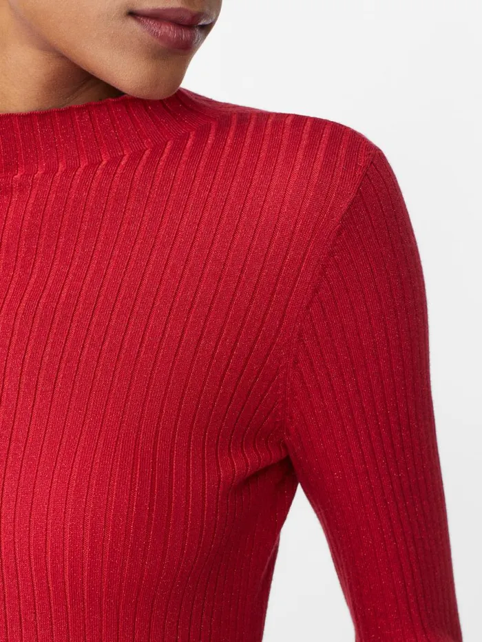 JMcLaughlin Sylvana Metallic Sweater Rouge Women Sweaters JMcLaughlin Sylvana Metallic Sweater Rouge Women Sweaters