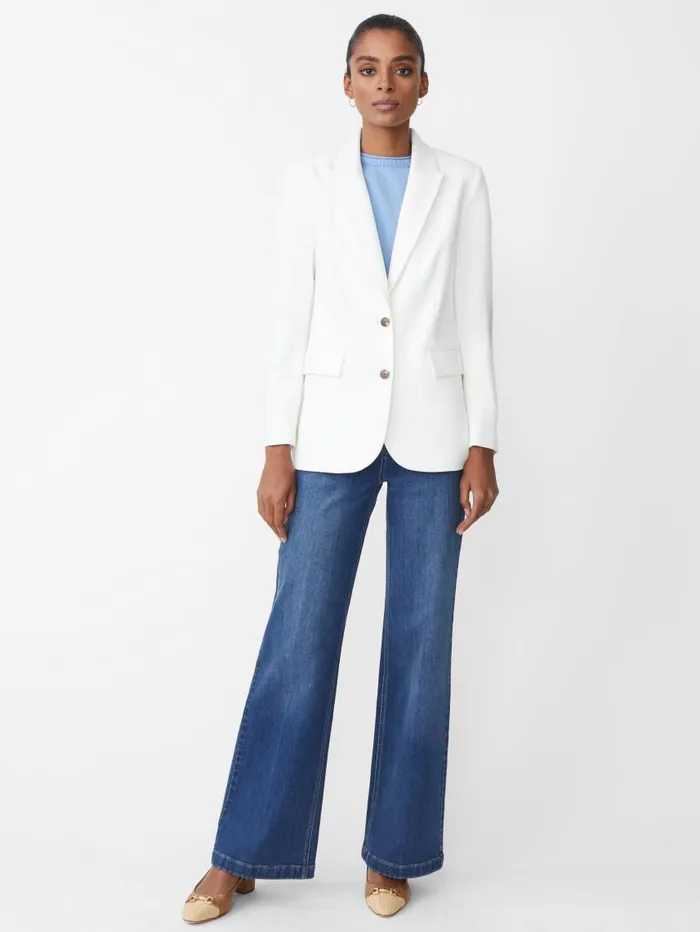 JMcLaughlin Triana Blazer Ivory Women Jackets and Outerwear JMcLaughlin Triana Blazer Ivory Women Jackets and Outerwear