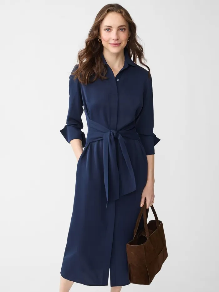JMcLaughlin Valera Dress Navy Women Dresses JMcLaughlin Valera Dress Navy Women Dresses