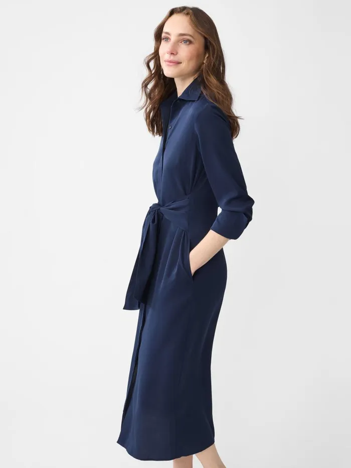JMcLaughlin Valera Dress Navy Women Dresses JMcLaughlin Valera Dress Navy Women Dresses