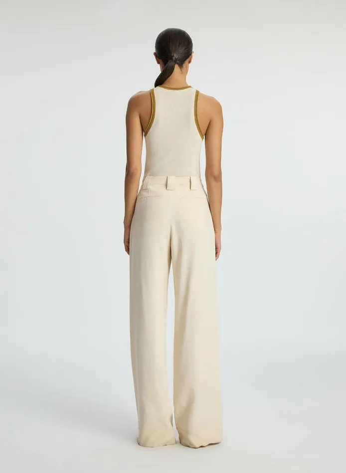 Jackets and Coats Women ALC Tommy II Stretch Linen Pant Bone Jackets and Coats Women ALC Tommy II Stretch Linen Pant Bone