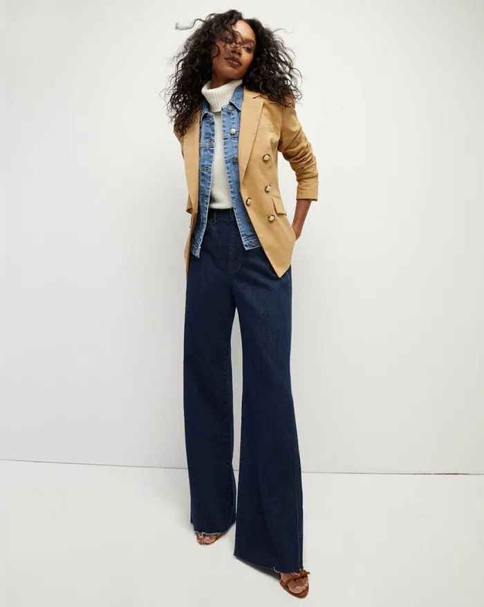 Jackets and Outerwear ShopJackets Veronica Beard Clifton StretchLinen Dickey Jacket Khaki