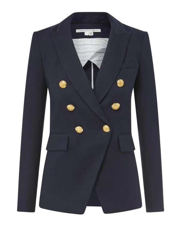 Jackets and Outerwear ShopJackets Veronica Beard Miller Linen Dickey Jacket White