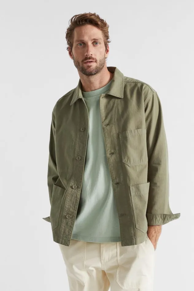 Jackets and Vests Man Seed Heritage Worker Jacket Bay Leaf