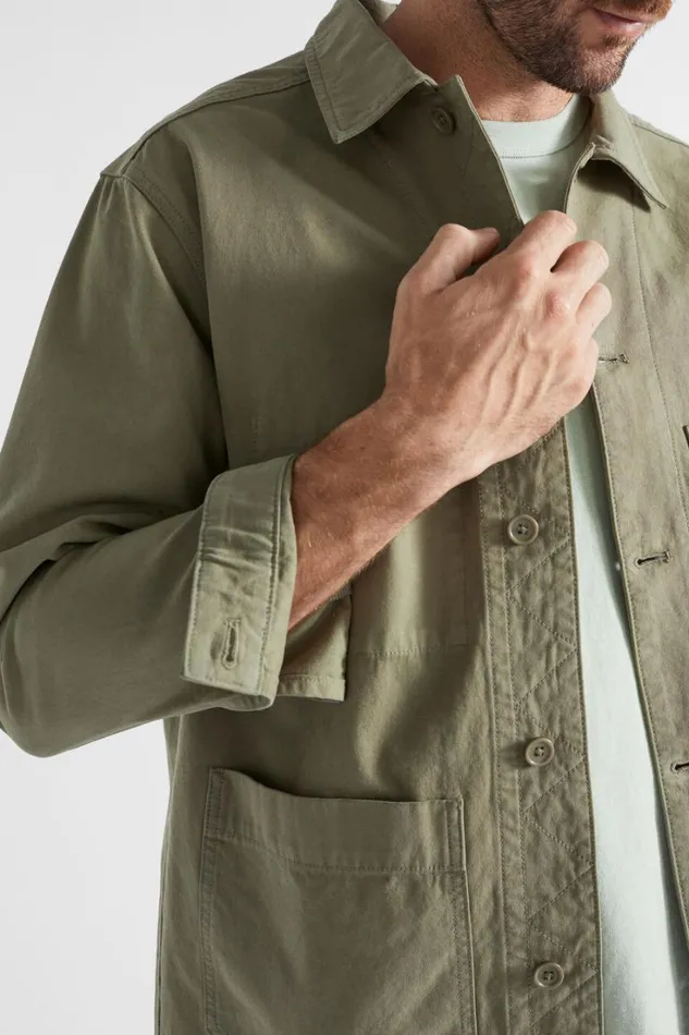 Jackets and Vests Man Seed Heritage Worker Jacket Bay Leaf