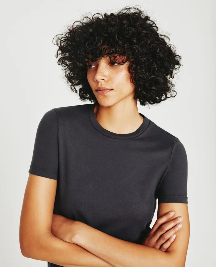 Jagger Crew Ink Stone Women AG Jeans Tees and Tanks