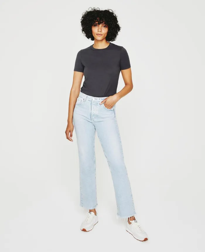 Jagger Crew Ink Stone Women AG Jeans Tees and Tanks Jagger Crew Ink Stone Women AG Jeans Tees and Tanks