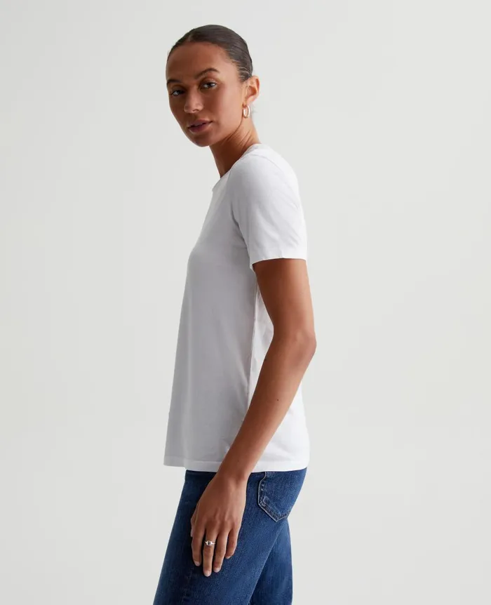 Jagger Crew True White Women AG Jeans Tees and Tanks Jagger Crew True White Women AG Jeans Tees and Tanks
