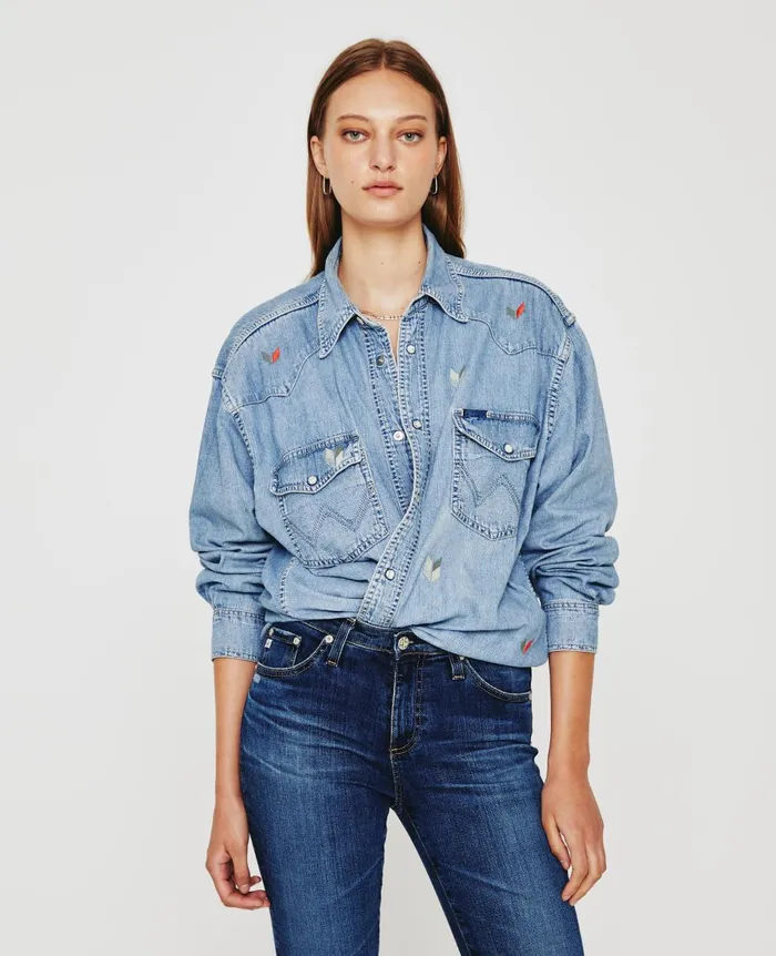 Jasper Shirt Eb Broken Arrow Vintage Blue WomenMen AG Jeans Tops and Shirts Jasper Shirt Eb Broken Arrow Vintage Blue WomenMen AG Jeans Tops and Shirts