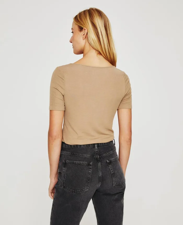Jaxon Scoop Studio Taupe Women AG Jeans Tops and Shirts Jaxon Scoop Studio Taupe Women AG Jeans Tops and Shirts
