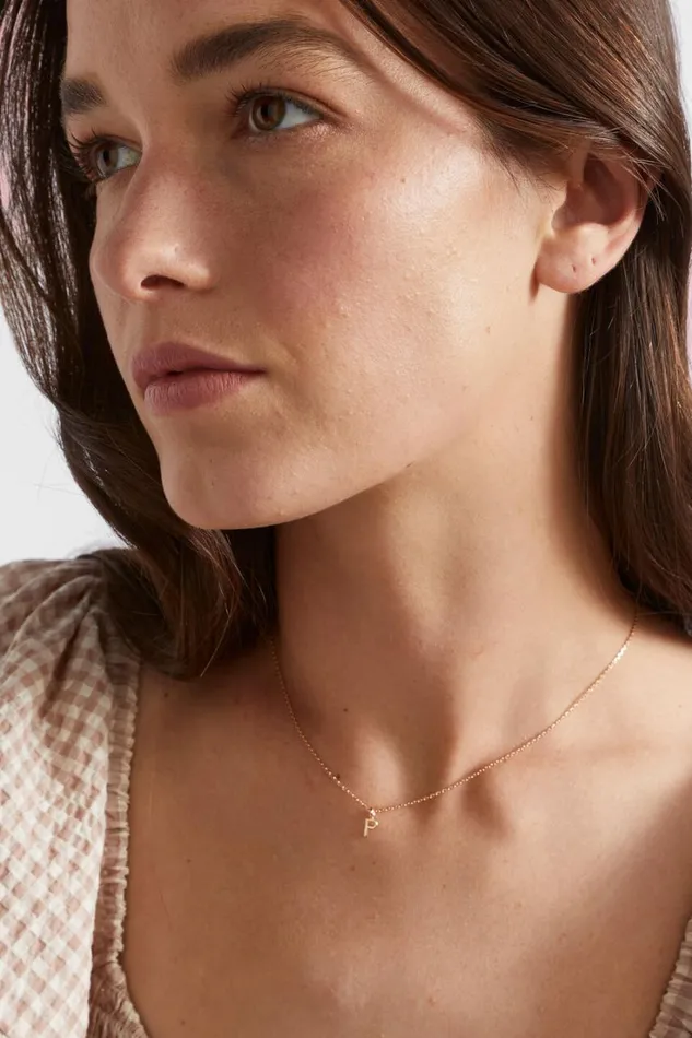Jewellery Woman Seed Heritage Gold Initial Necklace B