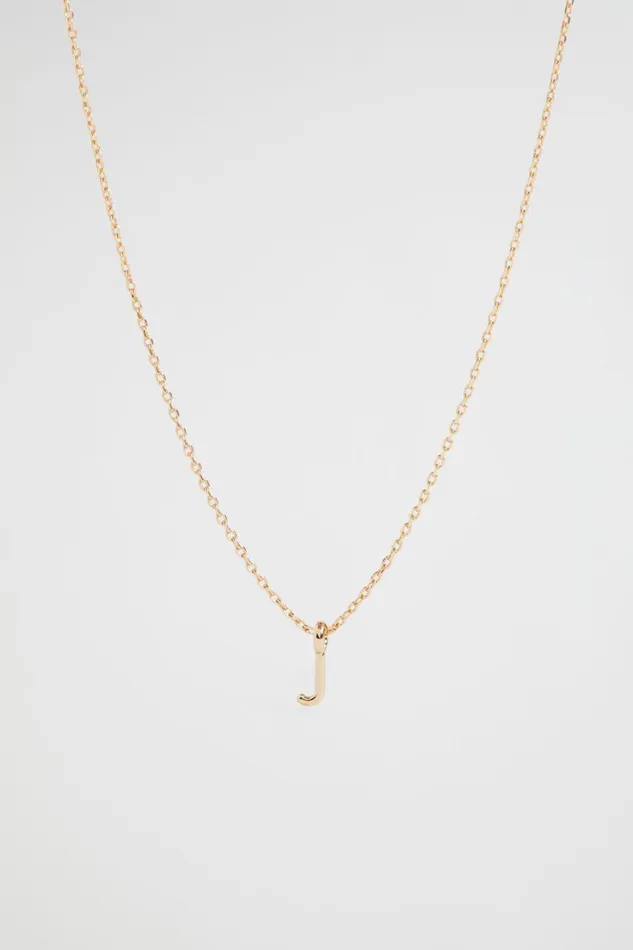 Jewellery Woman Seed Heritage Gold Initial Necklace J
