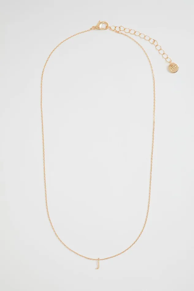 Jewellery Woman Seed Heritage Gold Initial Necklace J