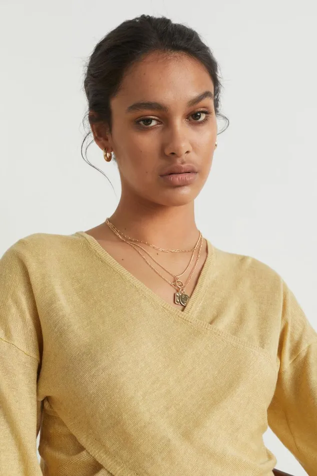 Jewellery Woman Seed Heritage Layered Chain Necklace Gold