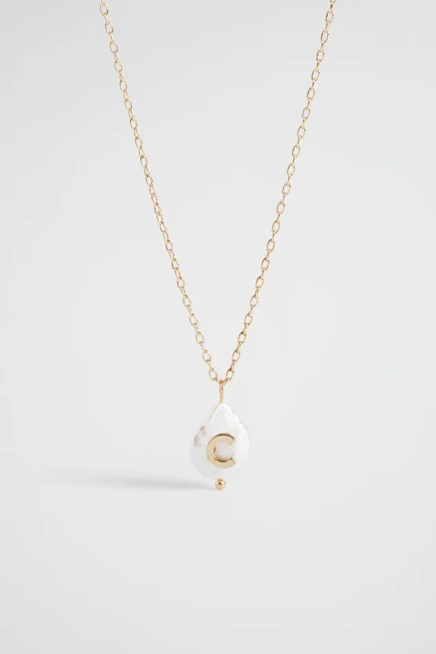 Jewellery Woman Seed Heritage Pearl Alphabet Necklace C
