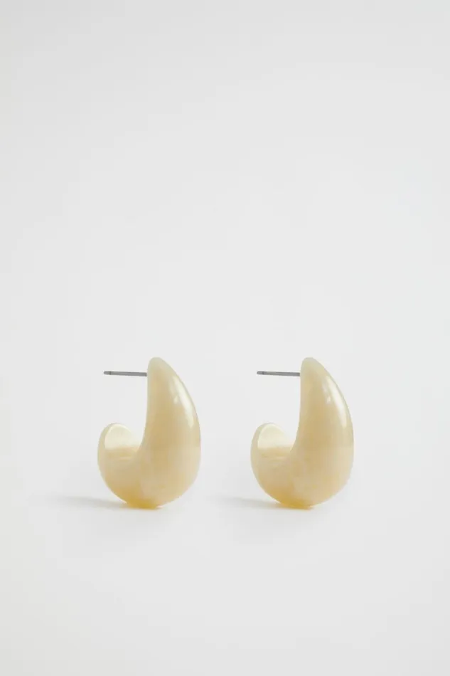 Jewellery Woman Seed Heritage Resin Drop Earring Magnolia