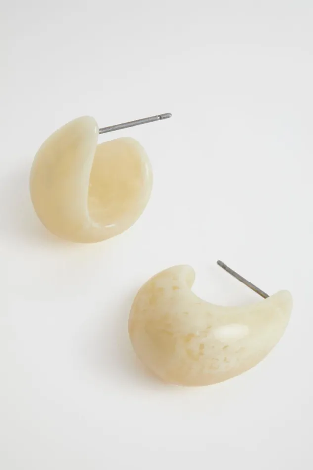 Jewellery Woman Seed Heritage Resin Drop Earring Magnolia