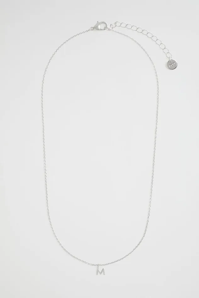 Jewellery Woman Seed Heritage Silver Initial Necklace M