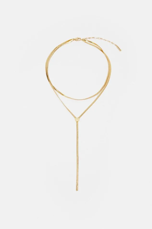 Jewellery Women Karen Millen Multi Layered Necklace Gold