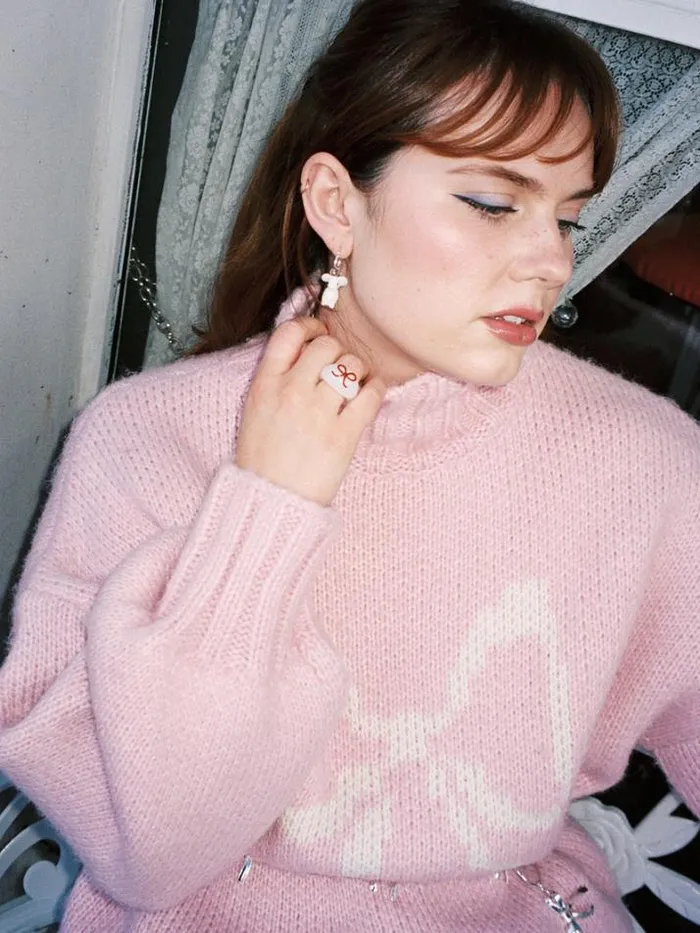 Jewelry Shop Lisa Says Gah Glass Bow Ring